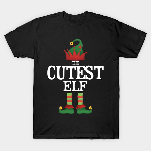 Cutest Elf Matching Family Group Christmas Party Pajamas T-Shirt by uglygiftideas